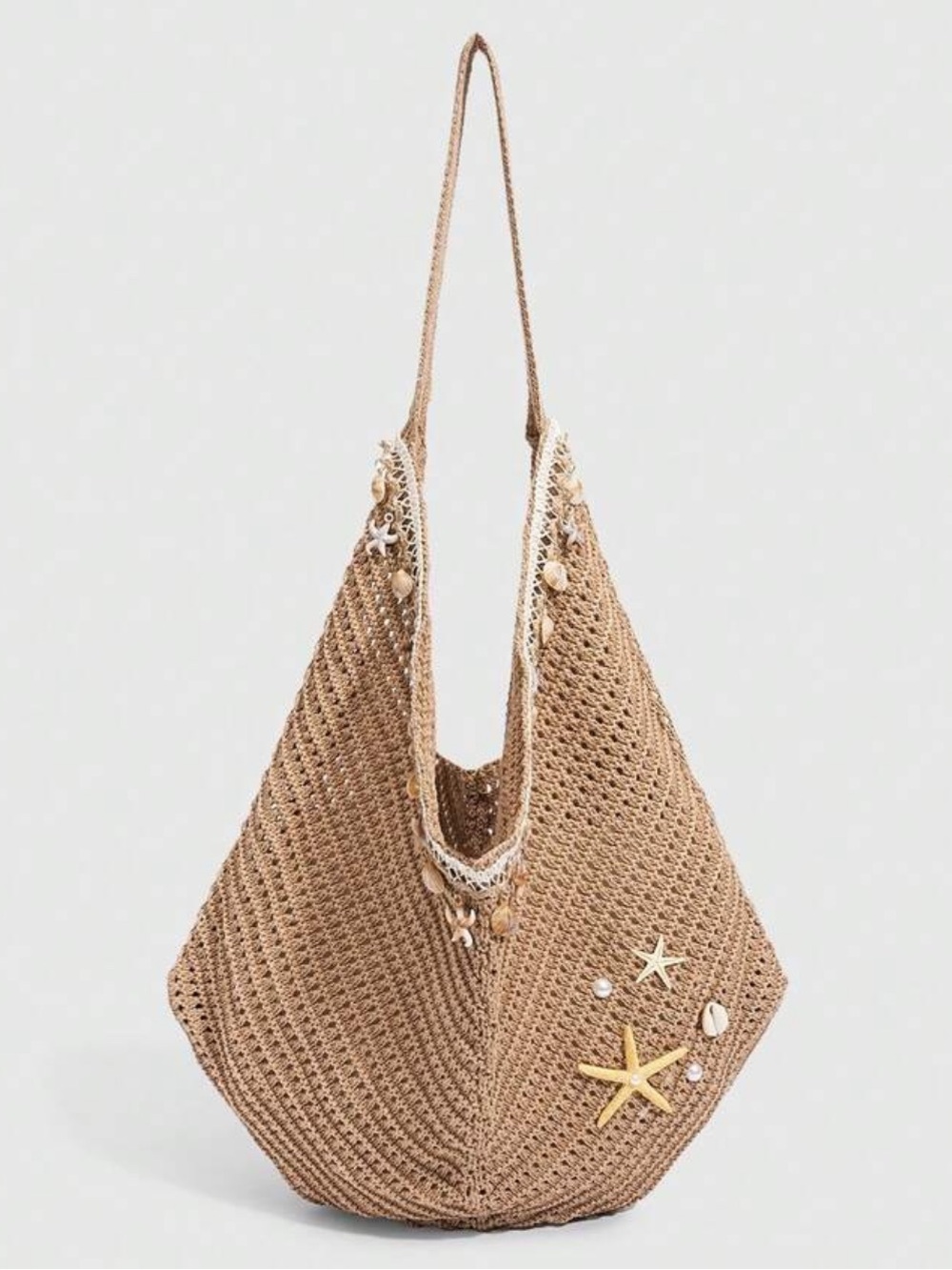 Beach Vibes Only Crochet Shoulder Bag NEW 🏷️